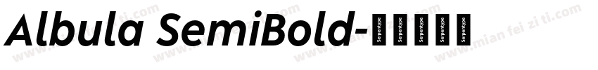 Albula SemiBold字体转换